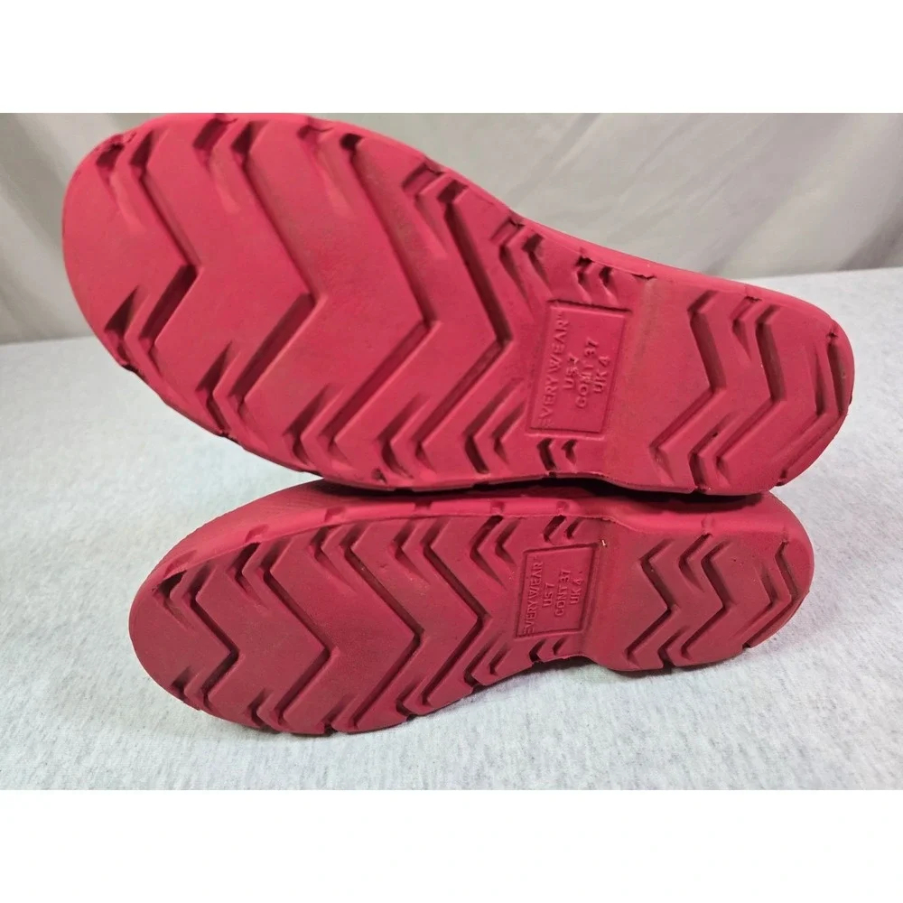 Totes‎ Red Chelsea Ankle Rain Boots Women's Waterproof Slip On size 7